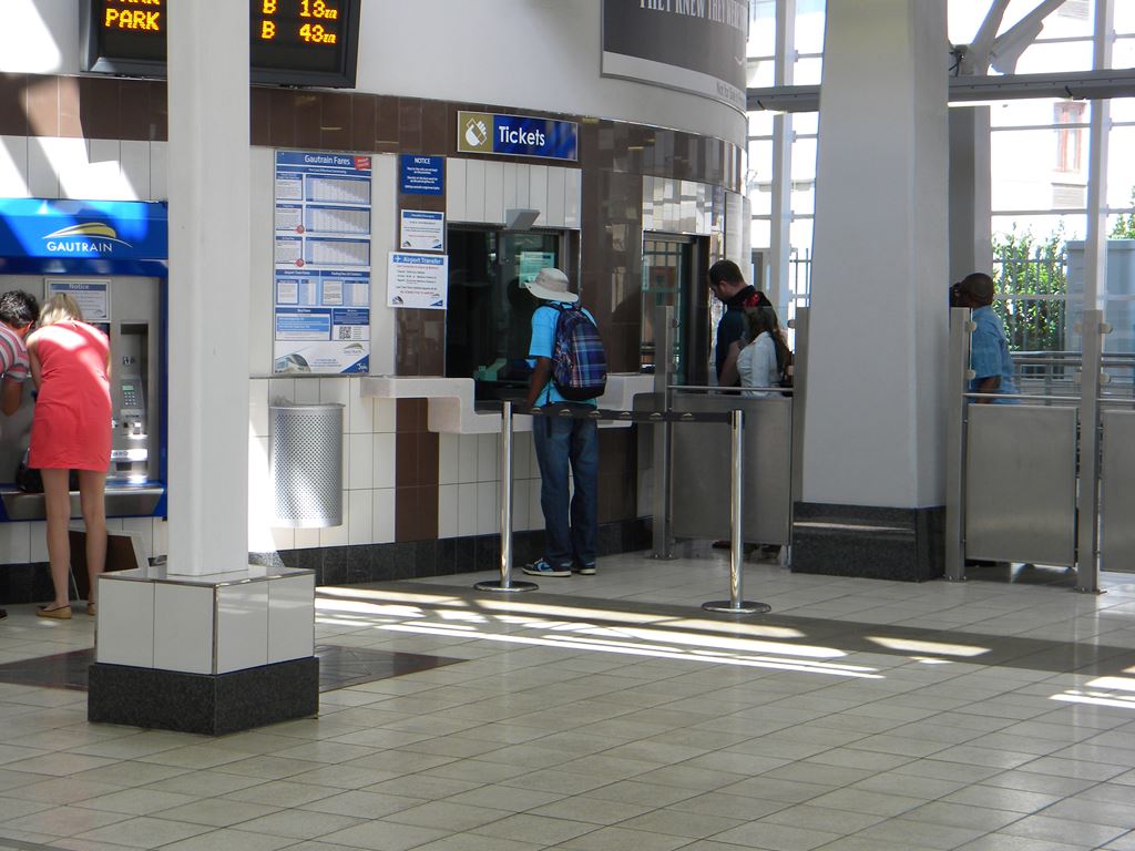 GauTrain hatfield駅の窓口 GauTrain Hatfield駅の窓口