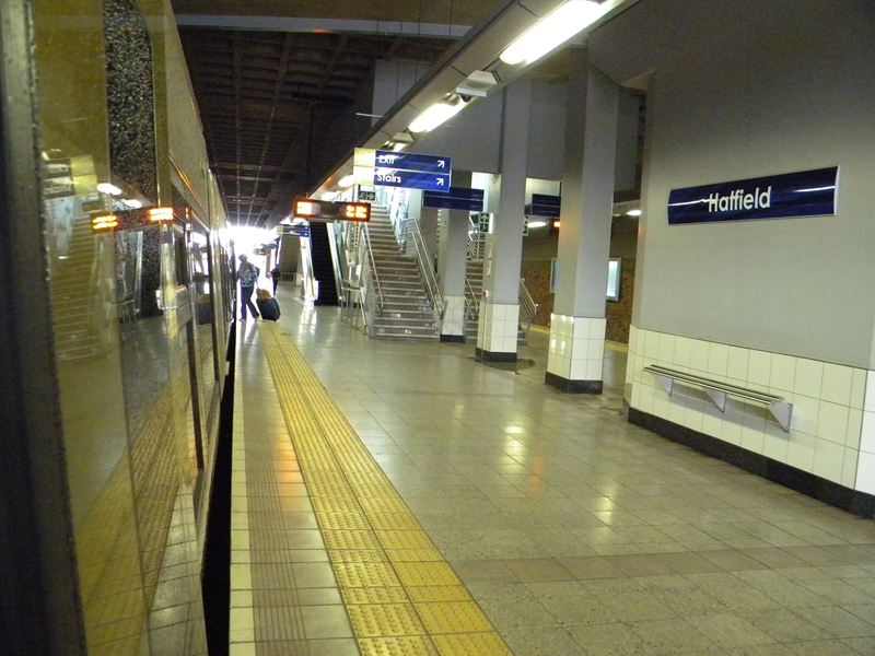 GauTrain Hatfield駅(終点) GauTrain Hatfield駅